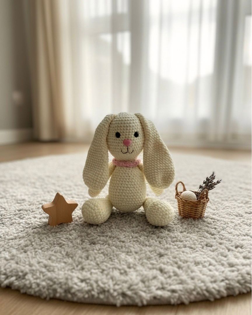 Conejo tejido a crochet